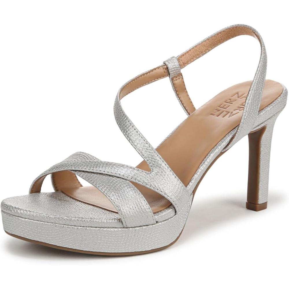 imageNaturalizer Womens Abby Heeled SandalSilver Textured