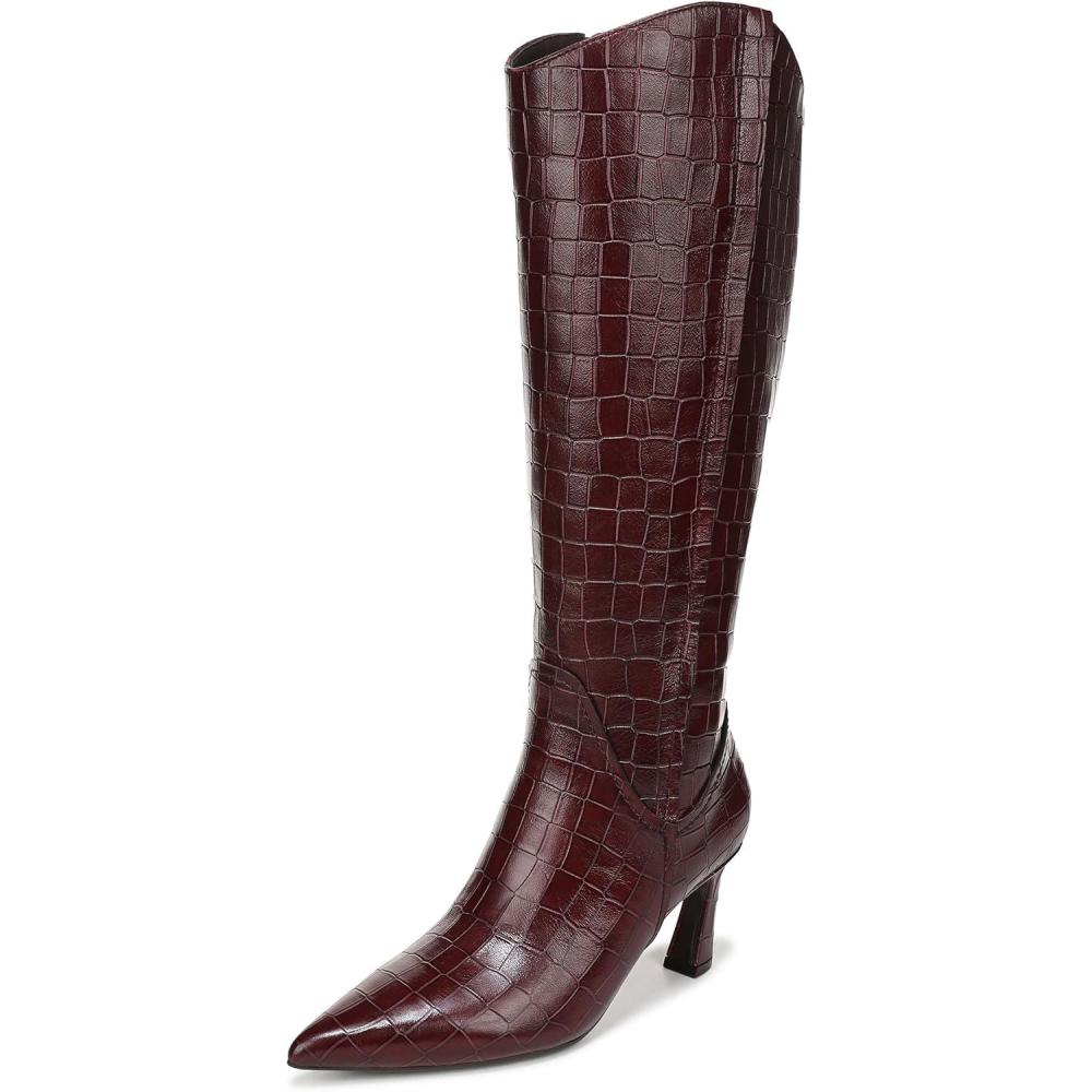 imageNaturalizer Womens Emily Knee High BootCranberry Red Croco Leather