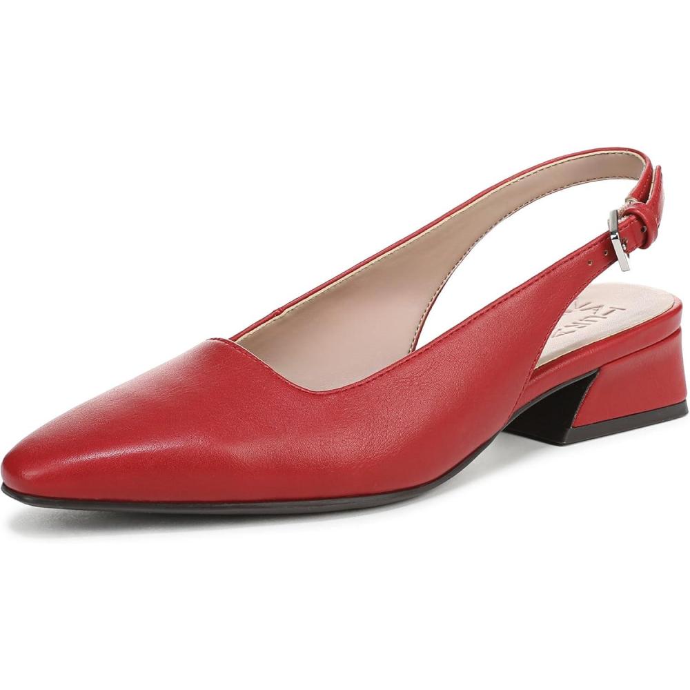 imageNaturalizer Womens Ginger Snip Toe Slingbacks PumpRed Faux Leather