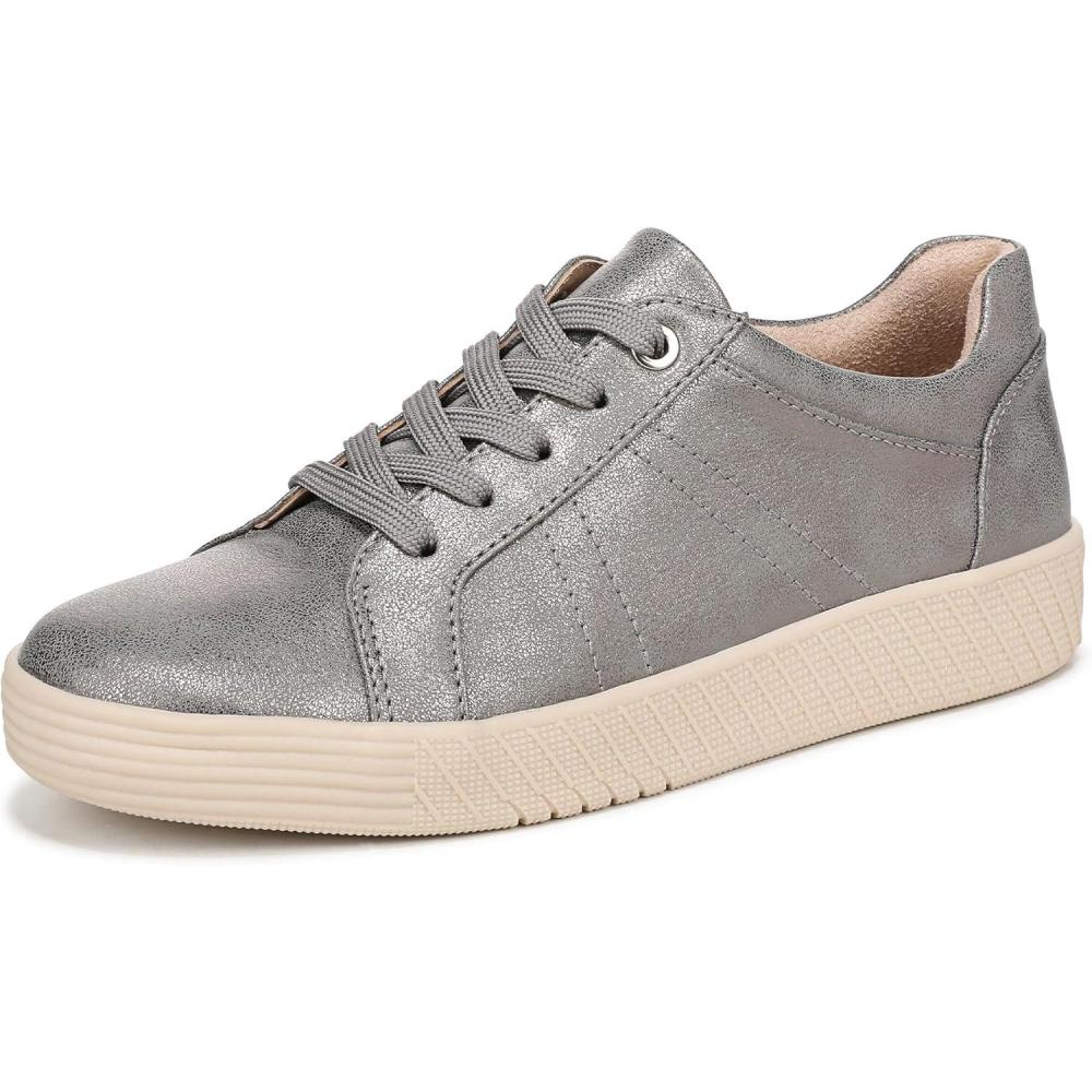 imageNaturalizer Womens Neela Lace Up SneakerSteel Grey Faux Leather