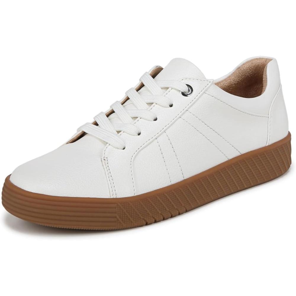 imageNaturalizer Womens Neela Lace Up SneakerWhiteTan Bottom