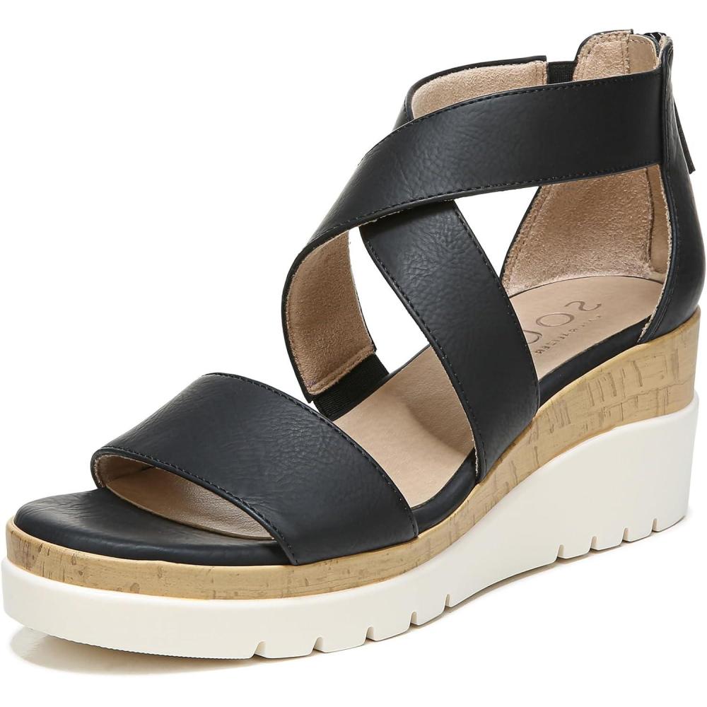 imageNaturalizer Womens Soul Goodtimes Wedge SandalBlack