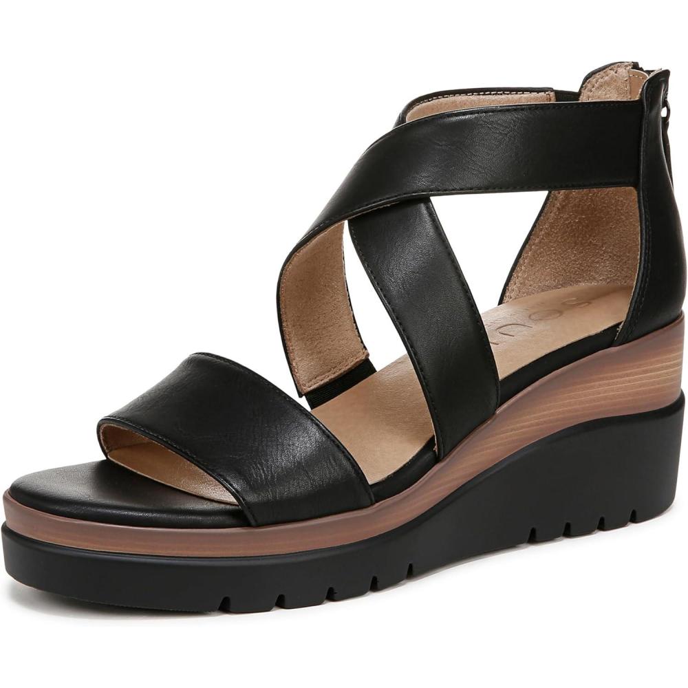 imageNaturalizer Womens Soul Goodtimes Wedge SandalBlackBlack Wedge