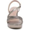 imageNaturalizer Womens Abby Heeled SandalPewter Snake Faux Leather
