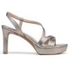 imageNaturalizer Womens Abby Heeled SandalPewter Snake Faux Leather