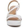 imageNaturalizer Womens Abby Heeled SandalWhite Smooth