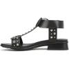 imageNaturalizer Womens Brandy Flat SandalBlack Studded Leather