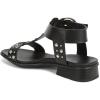imageNaturalizer Womens Brandy Flat SandalBlack Studded Leather
