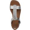 imageNaturalizer Womens Brandy Flat SandalSoft Pewter Silver Leather