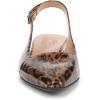 imageNaturalizer Womens Ginger Snip Toe Slingbacks PumpCheetah Patent Brown