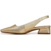 imageNaturalizer Womens Ginger Snip Toe Slingbacks PumpDark Gold Metallic