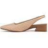 imageNaturalizer Womens Ginger Snip Toe Slingbacks PumpPearl Straw Tan