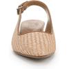 imageNaturalizer Womens Ginger Snip Toe Slingbacks PumpPearl Straw Tan