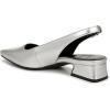 imageNaturalizer Womens Ginger Snip Toe Slingbacks PumpSilver Metallic