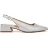 imageNaturalizer Womens Ginger Snip Toe Slingbacks PumpSilver Textured Metallic
