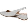 imageNaturalizer Womens Ginger Snip Toe Slingbacks PumpSilver Textured Metallic