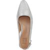 imageNaturalizer Womens Ginger Snip Toe Slingbacks PumpSilver Textured Metallic