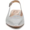imageNaturalizer Womens Ginger Snip Toe Slingbacks PumpSilver Textured Metallic