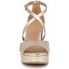 imageNaturalizer Womens Melody Heeled SandalChampagne Leather