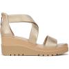 imageNaturalizer Womens Soul Goodtimes Wedge SandalGold Faux Leather