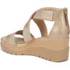 imageNaturalizer Womens Soul Goodtimes Wedge SandalGold Faux Leather