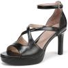 imageNaturalizer Womens Alicia Heeled SandalBlack Faux Leather