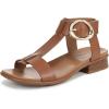 imageNaturalizer Womens Brandy Flat SandalEnglish Tea Brown Leather