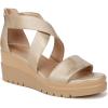 imageNaturalizer Womens Soul Goodtimes Wedge SandalGold Faux Leather