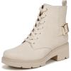 imageNaturalizer womens Cabaret Bootie Lace Up Combat BootPorcelain White