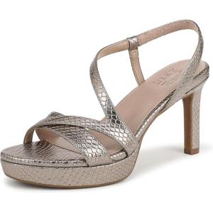 imageNaturalizer Womens Abby Heeled SandalPewter Snake Faux Leather