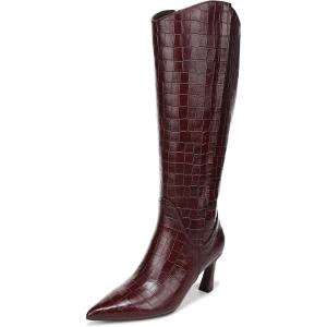 imageNaturalizer Womens Emily Knee High BootCranberry Red Croco Leather