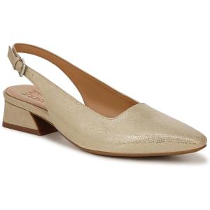 imageNaturalizer Womens Ginger Snip Toe Slingbacks PumpGold Lizard Metallic