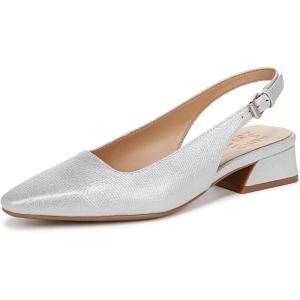 imageNaturalizer Womens Ginger Snip Toe Slingbacks PumpSilver Textured Metallic