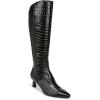 image:imageNaturalizer womens Deesha  Wide Calf BootBlack Croco Wide Calf