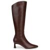 image:imageNaturalizer womens Deesha  Wide Calf BootChocolate Brown Leather Narrow Calf