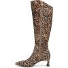 image:imageNaturalizer womens Deesha  Wide Calf BootDark Brown Leopard Suede