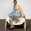image:imageNaturalizer womens Deesha  Wide Calf BootDark Brown Leopard Suede