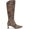 image:imageNaturalizer womens Deesha  Wide Calf BootDark Brown Leopard Suede