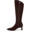 image:imageNaturalizer womens Deesha  Wide Calf BootMahogany Brown Suede Narrow Calf