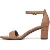image:imageNaturalizer womens Vera Heeled SandalsWalnut Brown Faux Raffia