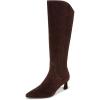 Mahogany Brown Suede