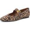 Dark Brown Leopard Suede