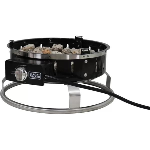 BLACK + DECKER 22.85" Round Portable Firebowl