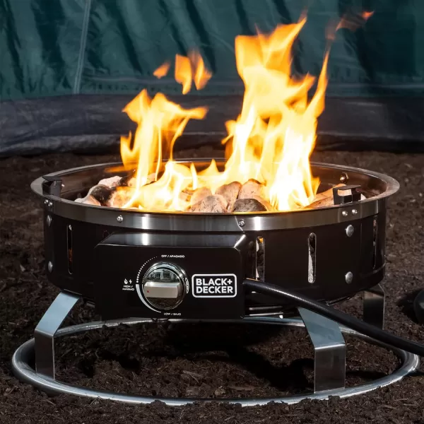 BLACK + DECKER 22.85" Round Portable Firebowl