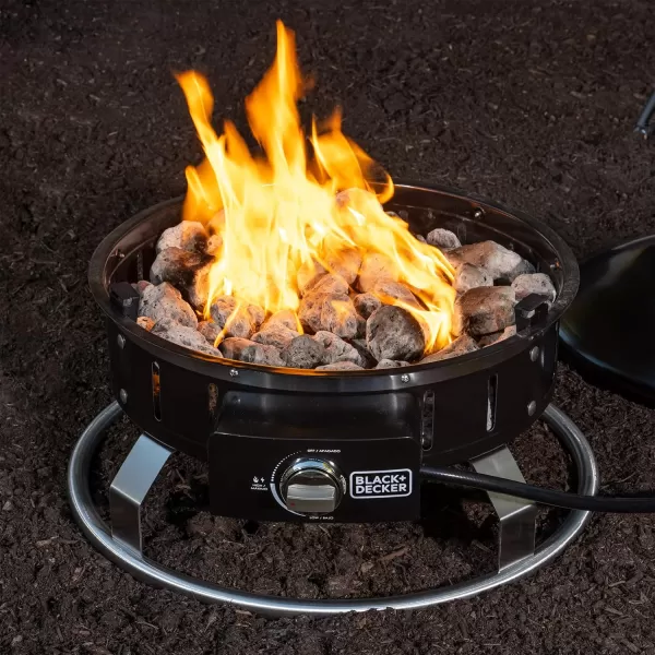 BLACK + DECKER 22.85" Round Portable Firebowl