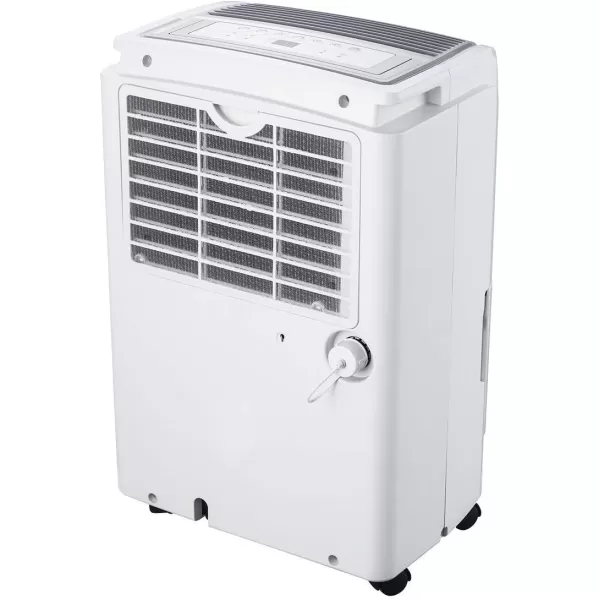 BLACK+DECKER 4500 Sq. Ft. Dehumidifier with Built-In Drain Pump for Continuous Drainage, for Large Spaces and Basements, Energy Star, Digital, BD50PMWSA, White
