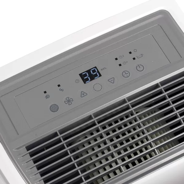 BLACK+DECKER 4500 Sq. Ft. Dehumidifier with Built-In Drain Pump for Continuous Drainage, for Large Spaces and Basements, Energy Star, Digital, BD50PMWSA, White