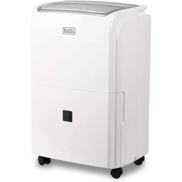 BLACK+DECKER 4500 Sq. Ft. Dehumidifier with Built-In Drain Pump for Continuous Drainage, for Large Spaces and Basements, Energy Star, Digital, BD50PMWSA, White