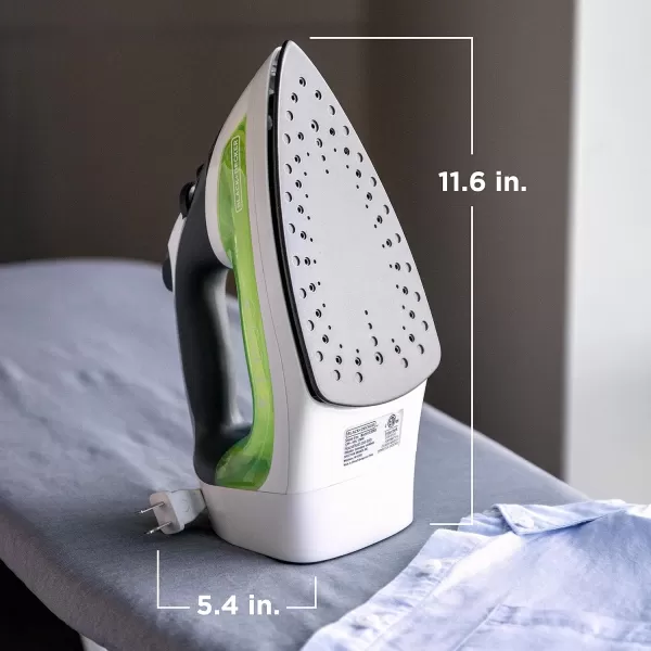 BLACK+DECKER ICR07X Xpress Steam Cord Reel Iron, White/Red, 10.4" x 13" x 12"