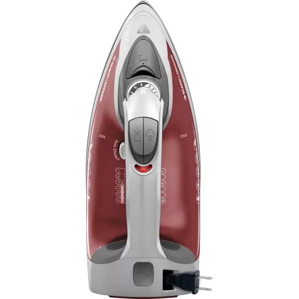 BLACK+DECKER ICR07X Xpress Steam Cord Reel Iron, White/Red, 10.4" x 13" x 12"